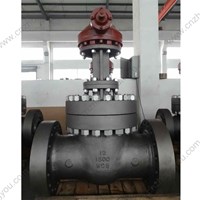 API600 WCB flanged B16.5 gate valve 12'' 1500LB