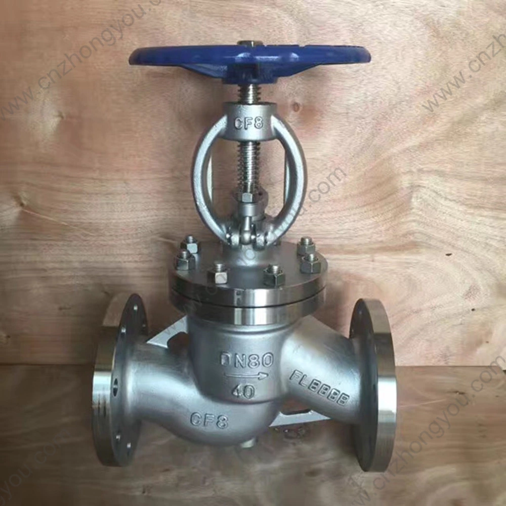 CF8 globe valve DN80 PN40
