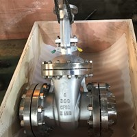 Bare stem ASTM A351 CF8C gate valve 8'' 300LB