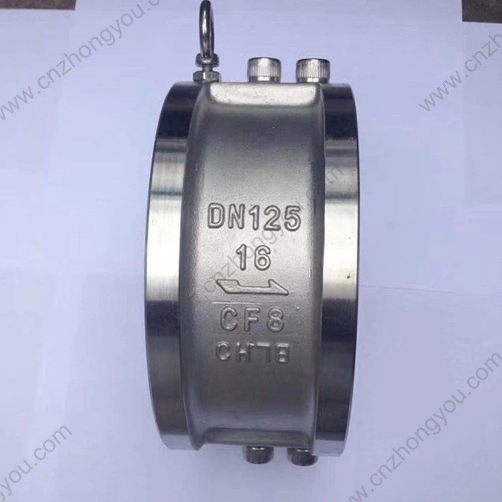 CF8 Double plate  Wafer Check Valve DN125 PN16