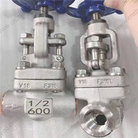 ASTM A182 F316L  gate valve DN15 600LB