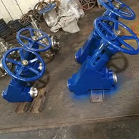 ASTM A182 F22 Y pattern globe valve  4''  2500LB